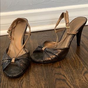 Metallic Brown Sandals